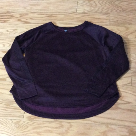 XL Champion purple/burgundy athletic long sleeve top - Picture 3 of 15